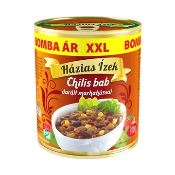 Chilis bab darált marhahússal 800 g