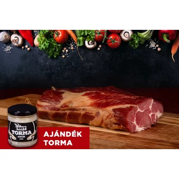 Tóalmási füstölt tarja (1,2kg) + AJÁNDÉK 1 db HEIT Natúr ecetes torma (200g)