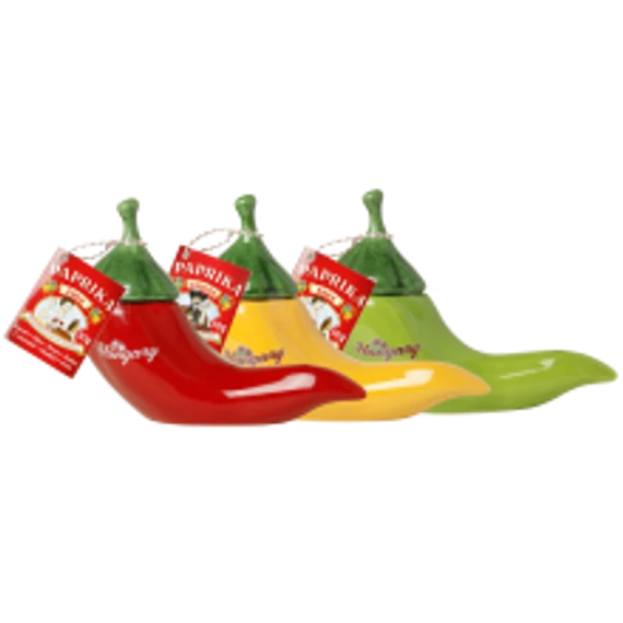 Mázas kerámia piros + 1X50g édes fűszerpaprika őrlemény