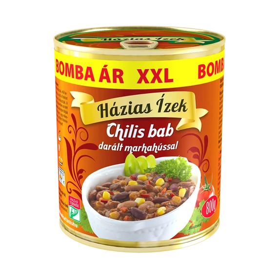 Chilis bab darált marhahússal 800 g
