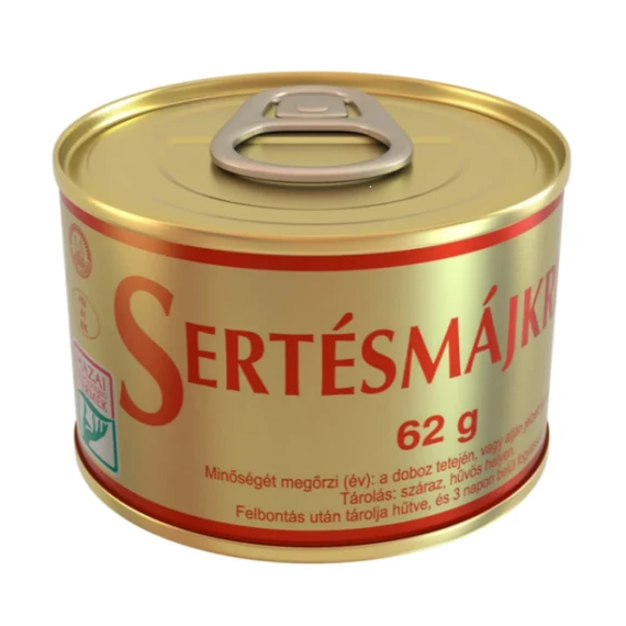 Sertésmájkrém 62 g tépőzáras