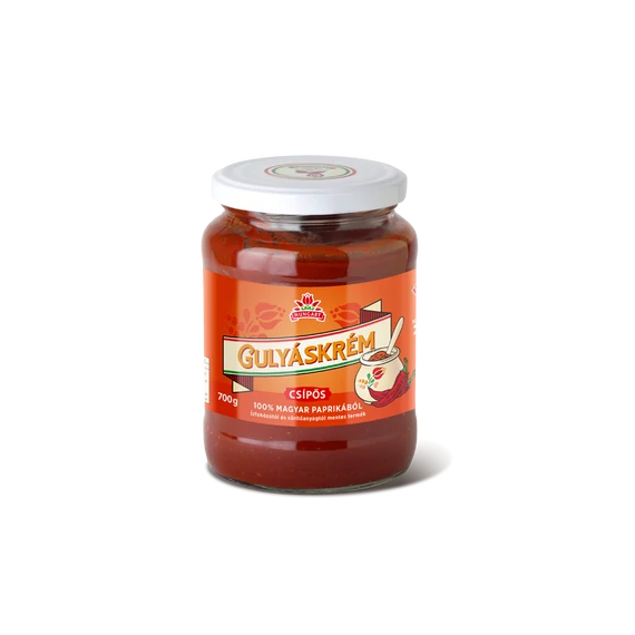 Gulyáskrém csípős 700 g üveges