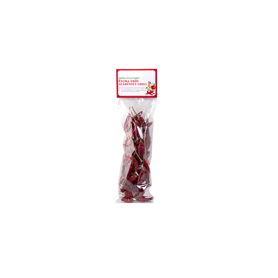 Szárított extra erős chili celofán tasakban