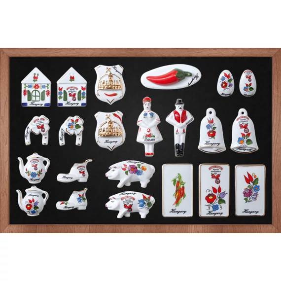 Porcelán hűtőmágnes