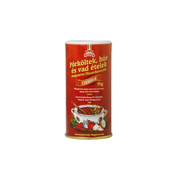 Pörköltek, hús- és vad ételek fűszerkeveréke csemege 70g dobozos