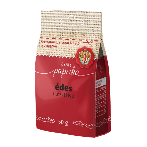 Szegedi II. osztály őrölt paprika édes 50 g