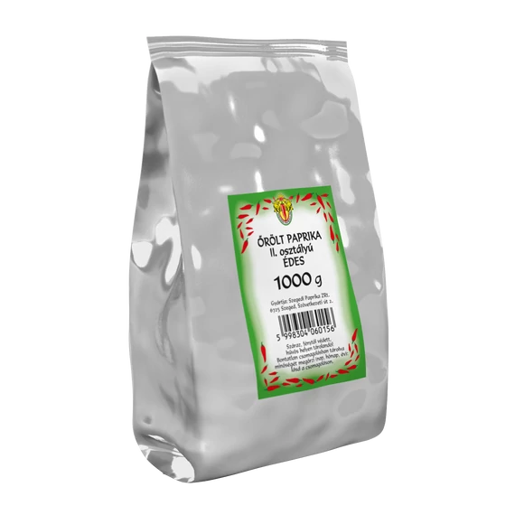 Szegedi II. osztály őrölt paprika édes 1000 g
